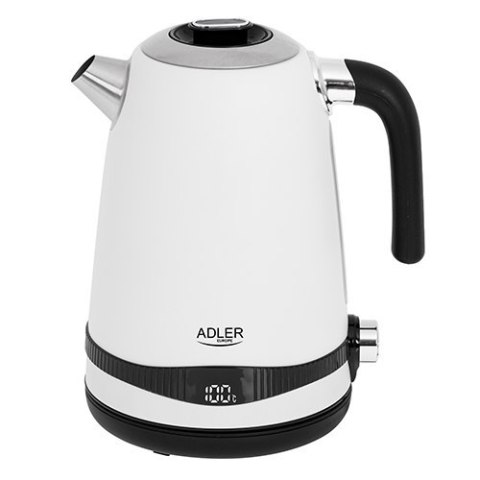 Adler | Czajnik | AD 1295w | Elektryczny | 2200 W | 1,7 L | Stal nierdzewna | Podstawa obrotowa 360° | Biały Adler | Czajnik | AD 1295w | Elektryczny | 2200 W | 1,7 L | Stal nierdzewna | Podstawa obrotowa 360° | Biały