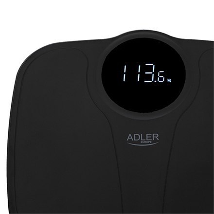 Adler | Waga łazienkowa | AD 8172b | Maksymalna waga (udźwig) 180 kg | Dokładność 100 g | Pomiar wskaźnika masy ciała (BMI) | Cz Adler | Waga łazienkowa | AD 8172b | Maksymalna waga (udźwig) 180 kg | Dokładność 100 g | Pomiar wskaźnika masy ciała (BMI) | Cz