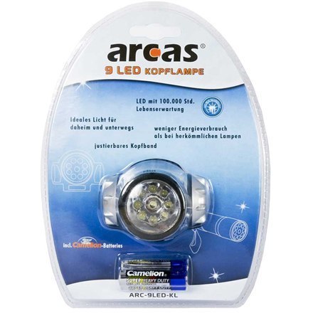 Arcas | ARC9 | Reflektor | 9 LED | 4 tryby oświetlenia Arcas | ARC9 | Reflektor | 9 LED | 4 tryby oświetlenia