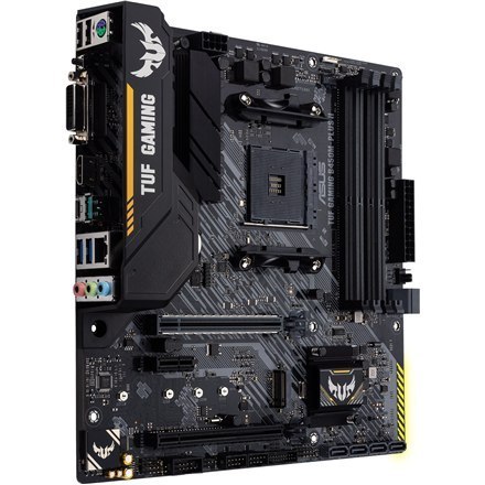 Asus | TUF GAMING B450M-PLUS II | Gniazda pamięci 4 | Liczba złączy SATA 6 x SATA III | Chipset AMD B | Micro ATX | Rodzina proc Asus | TUF GAMING B450M-PLUS II | Gniazda pamięci 4 | Liczba złączy SATA 6 x SATA III | Chipset AMD B | Micro ATX | Rodzina proc
