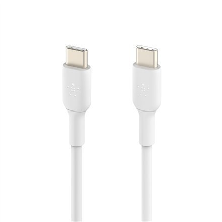 Belkin | Kabel USB-C | Męski | 24-pinowy USB-C | Męski | Biały | 24-pinowy USB-C | 2 m Belkin | Kabel USB-C | Męski | 24-pinowy USB-C | Męski | Biały | 24-pinowy USB-C | 2 m