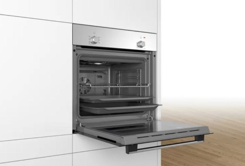 Bosch | HBF010BR1S | Oven | 66 L | A | Multifunctional | Manual | Height 59.5 cm | Width 59.4 cm | Stainless steel Bosch | HBF010BR1S | Oven | 66 L | A | Multifunctional | Manual | Height 59.5 cm | Width 59.4 cm | Stainless steel