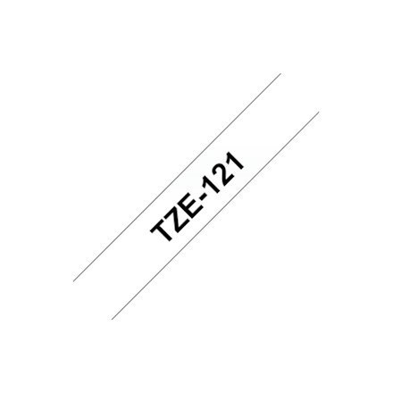Brother | 121 | Laminated tape | Thermal | Black on clear | Roll (0.9 cm x 8 m) Brother | 121 | Laminated tape | Thermal | Black on clear | Roll (0.9 cm x 8 m)