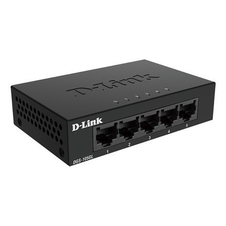 D-Link | Przełącznik Ethernet | DGS-105GL/E | Bez zarządzania | Stacjonarny | Ilość portów 10/100 Mbps (RJ-45) 5, Ilość portów 1 D-Link | Przełącznik Ethernet | DGS-105GL/E | Bez zarządzania | Stacjonarny | Ilość portów 10/100 Mbps (RJ-45) 5, Ilość portów 1