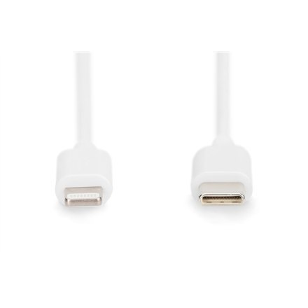 Digitus | Męski | Apple Lightning | Męski | Biały | 24-pinowy USB-C | 2 m Digitus | Męski | Apple Lightning | Męski | Biały | 24-pinowy USB-C | 2 m