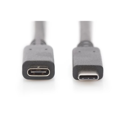 Digitus | Przedłużacz USB-C | Żeńskie | 24-pinowe USB-C | Męskie | Czarne | 24-pinowe USB-C | 2 m Digitus | Przedłużacz USB-C | Żeńskie | 24-pinowe USB-C | Męskie | Czarne | 24-pinowe USB-C | 2 m