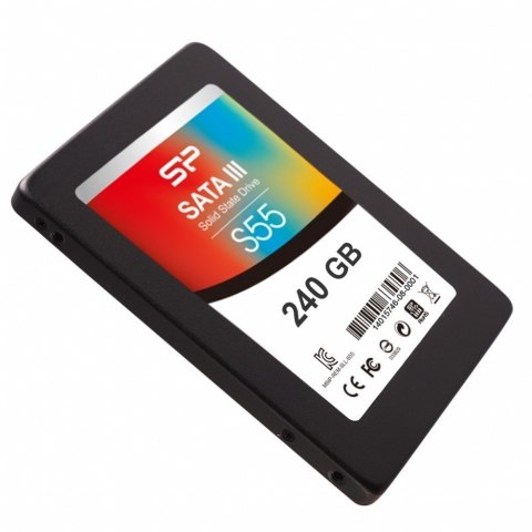 Dysk SSD Silicon Power Slim S55 240 GB SATA 550 MB/s odczyt 450 MB/s z gwarancją 36 miesięcy Dysk SSD Silicon Power Slim S55 240 GB SATA 550 MB/s odczyt 450 MB/s z gwarancją 36 miesięcy