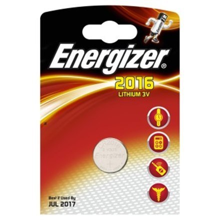 Energizer | CR2016 | Litowo jonowa | 1 szt. Energizer | CR2016 | Litowo jonowa | 1 szt.