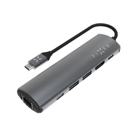 Fixed | 6-port USB-C HUB Pro for laptops and tablets Fixed | 6-port USB-C HUB Pro for laptops and tablets