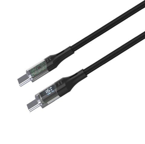 Fixed | Cable USB-C/USB-C with display, PD support, 2m, USB 2.0, 100W | FIXDD-CC2-BK Fixed | Cable USB-C/USB-C with display, PD support, 2m, USB 2.0, 100W | FIXDD-CC2-BK