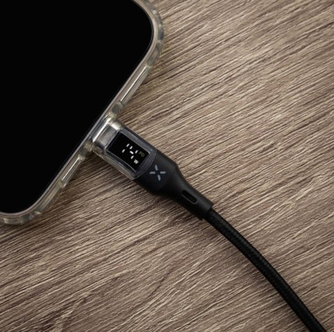 Fixed | Cable USB-C/USB-C with display, PD support, 2m, USB 2.0, 100W | FIXDD-CC2-BK Fixed | Cable USB-C/USB-C with display, PD support, 2m, USB 2.0, 100W | FIXDD-CC2-BK