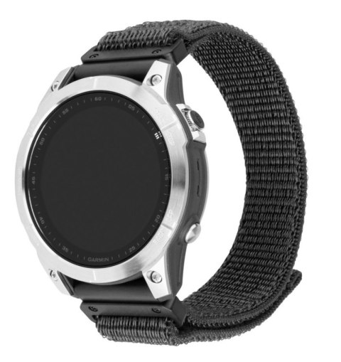 Fixed | Sporty Strap for Garmin QuickFit 26mm | 160-210 | Dark gray | Nylon Fixed | Sporty Strap for Garmin QuickFit 26mm | 160-210 | Dark gray | Nylon
