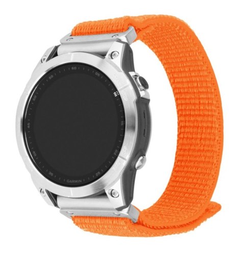 Fixed | Sporty Strap for Garmin QuickFit 26mm | 160-210 mm | Orange | Nylon Fixed | Sporty Strap for Garmin QuickFit 26mm | 160-210 mm | Orange | Nylon