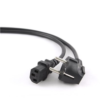 Gembird | Kabel zasilający | Zasilanie IEC 60320 C13 | Zasilanie CEE 7/7 | 5 m | Czarny Gembird | Kabel zasilający | Zasilanie IEC 60320 C13 | Zasilanie CEE 7/7 | 5 m | Czarny