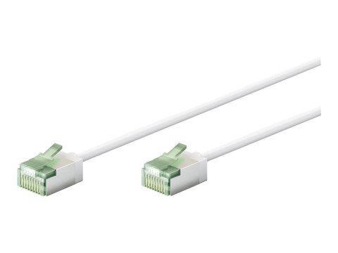 Goobay 74357 Ultra-Flexible CAT 8.1 Patch Cable, Slim, U/FTP, 0.15 m, White | Goobay Goobay 74357 Ultra-Flexible CAT 8.1 Patch Cable, Slim, U/FTP, 0.15 m, White | Goobay