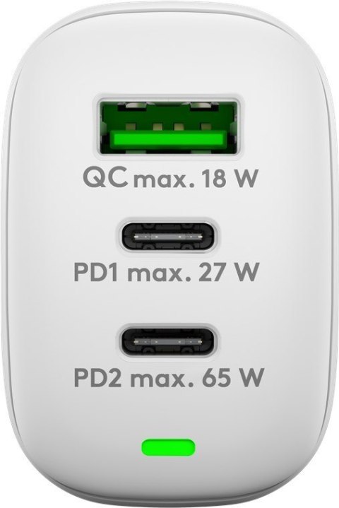 Goobay USB-C PD GaN Multiport Fast Charger (65 W) | 65408 Goobay USB-C PD GaN Multiport Fast Charger (65 W) | 65408