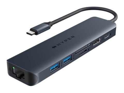 Hyper HyperDrive EcoSmart Gen.2 Universal USB-C 7-in-1 Hub w 100 W PD Power Pass-thru Hyper HyperDrive EcoSmart Gen.2 Universal USB-C 7-in-1 Hub w 100 W PD Power Pass-thru