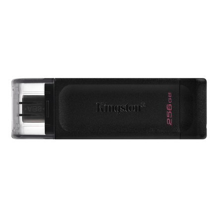 Kingston | Pamięć flash USB | DataTraveler 70 | 256 GB | USB 3.2 Gen 1 Type-C | Czarny Kingston | Pamięć flash USB | DataTraveler 70 | 256 GB | USB 3.2 Gen 1 Type-C | Czarny