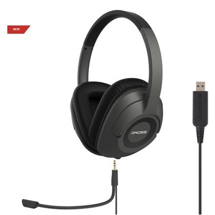 Koss | SB42 USB | Headphones | Wired | On-Ear | Microphone | Black/Grey Koss | SB42 USB | Headphones | Wired | On-Ear | Microphone | Black/Grey
