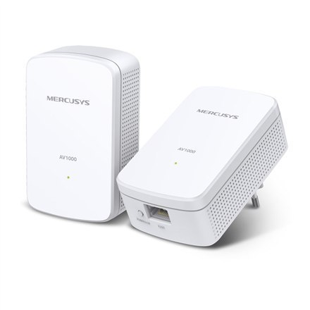 Mercusys | AV1000 Gigabit Powerline Starter Kit | MP500 KIT | 1000 Mbit/s | Porty Ethernet LAN (RJ-45) 1 Mercusys | AV1000 Gigabit Powerline Starter Kit | MP500 KIT | 1000 Mbit/s | Porty Ethernet LAN (RJ-45) 1