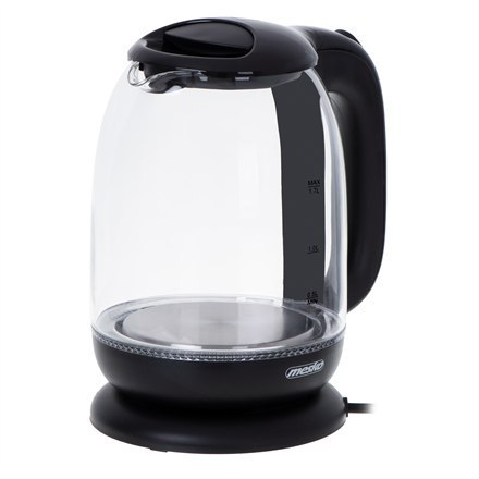 Mesko | Kettle | MS 1302b | Electric | 2200 W | 1.7 L | Glass | 360° rotational base | Black Mesko | Kettle | MS 1302b | Electric | 2200 W | 1.7 L | Glass | 360° rotational base | Black