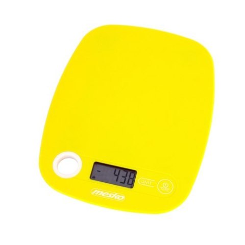 Mesko | Waga kuchenna | MS 3159y | Maksymalna waga (udźwig) 5 kg | Podziałka 1 g | Typ wyświetlacza LCD | Żółty Mesko | Waga kuchenna | MS 3159y | Maksymalna waga (udźwig) 5 kg | Podziałka 1 g | Typ wyświetlacza LCD | Żółty