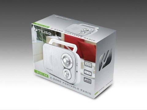 Muse | M-051RW | AUX in | Biały | Przenośne radio Muse | M-051RW | AUX in | Biały | Przenośne radio