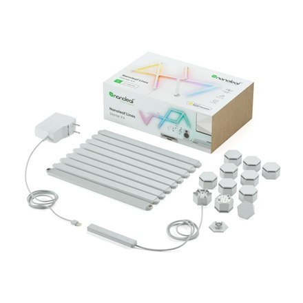 Nanoleaf Lines Starter Kit (9 panels) Nanoleaf | Lines Starter Kit (9 panels) | W | 16M+ colors Nanoleaf Lines Starter Kit (9 panels) Nanoleaf | Lines Starter Kit (9 panels) | W | 16M+ colors