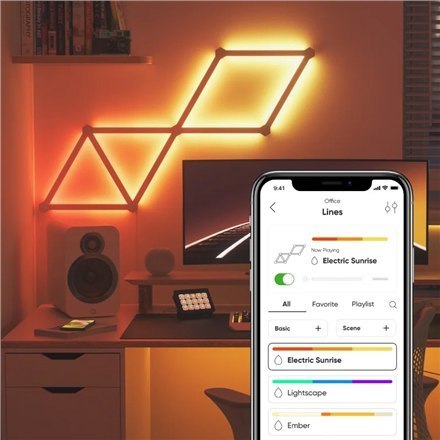 Nanoleaf Lines Starter Kit (9 panels) Nanoleaf | Lines Starter Kit (9 panels) | W | 16M+ colors Nanoleaf Lines Starter Kit (9 panels) Nanoleaf | Lines Starter Kit (9 panels) | W | 16M+ colors