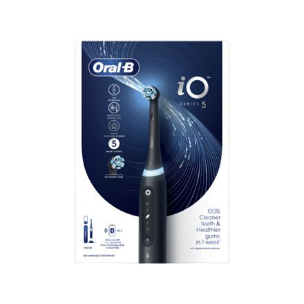 Oral-B | Elektryczna szczoteczka do zębów | iO5 | Akumulatorowa | Dla dorosłych | Liczba główek szczoteczki w zestawie 1 | Liczb Oral-B | Elektryczna szczoteczka do zębów | iO5 | Akumulatorowa | Dla dorosłych | Liczba główek szczoteczki w zestawie 1 | Liczb