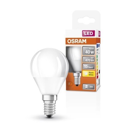 Osram Parathom Classic P LED 40 nieściemniająca 4,9W/827 żarówka E14 Osram | Parathom Classic P LED | E14 | 4,9 W | Ciepłe świat Osram Parathom Classic P LED 40 nieściemniająca 4,9W/827 żarówka E14 Osram | Parathom Classic P LED | E14 | 4,9 W | Ciepłe świat