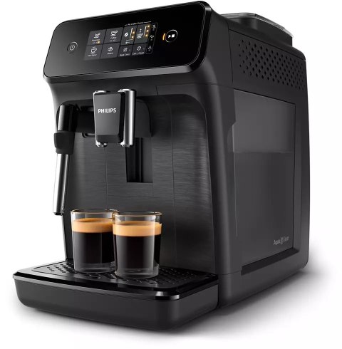 Philips | Coffee maker Series 1200 | EP1220/00 | Pump pressure 15 bar | Built-in milk frother | Fully automatic | 1500 W | Black Philips | Coffee maker Series 1200 | EP1220/00 | Pump pressure 15 bar | Built-in milk frother | Fully automatic | 1500 W | Black