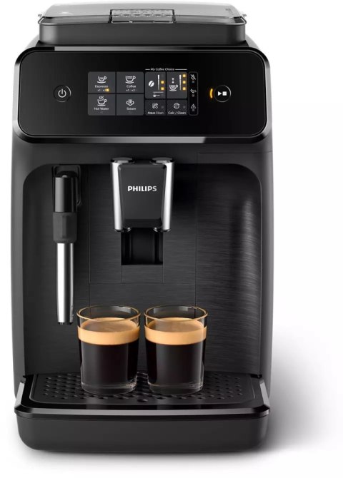 Philips | Coffee maker Series 1200 | EP1220/00 | Pump pressure 15 bar | Built-in milk frother | Fully automatic | 1500 W | Black Philips | Coffee maker Series 1200 | EP1220/00 | Pump pressure 15 bar | Built-in milk frother | Fully automatic | 1500 W | Black