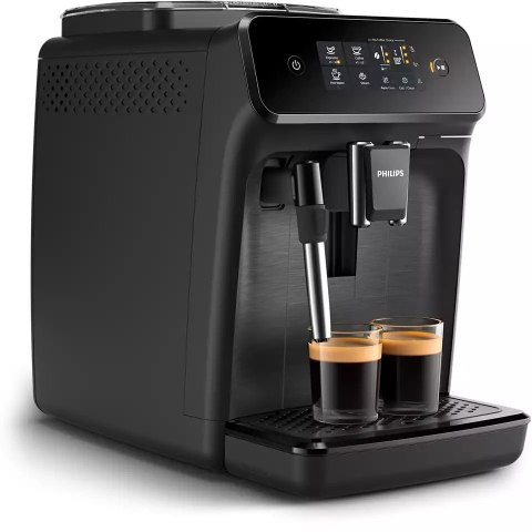 Philips | Coffee maker Series 1200 | EP1220/00 | Pump pressure 15 bar | Built-in milk frother | Fully automatic | 1500 W | Black Philips | Coffee maker Series 1200 | EP1220/00 | Pump pressure 15 bar | Built-in milk frother | Fully automatic | 1500 W | Black
