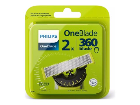 Philips | Zestaw 2 ostrzy do golarki OneBlade | QP420/50 | Czarne/Zielone Philips | Zestaw 2 ostrzy do golarki OneBlade | QP420/50 | Czarne/Zielone