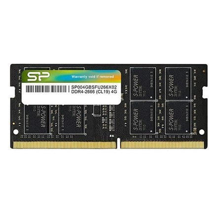 Silicon Power | 4 GB | DDR4 | 2666 MHz | Notebook | Zarejestrowany Nie | ECC Nie Silicon Power | 4 GB | DDR4 | 2666 MHz | Notebook | Zarejestrowany Nie | ECC Nie