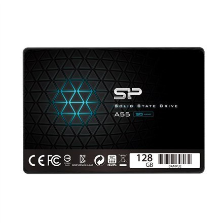 Silicon Power | A55 | 128 GB | Format SSD 2,5" | Interfejs SSD SATA | Prędkość odczytu 550 MB/s | Prędkość zapisu 420 MB/s Silicon Power | A55 | 128 GB | Format SSD 2,5" | Interfejs SSD SATA | Prędkość odczytu 550 MB/s | Prędkość zapisu 420 MB/s