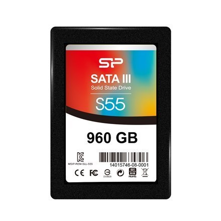 Silicon Power | Slim S55 | 960 GB | Format SSD 2,5" | Interfejs SSD Serial ATA III Silicon Power | Slim S55 | 960 GB | Format SSD 2,5" | Interfejs SSD Serial ATA III
