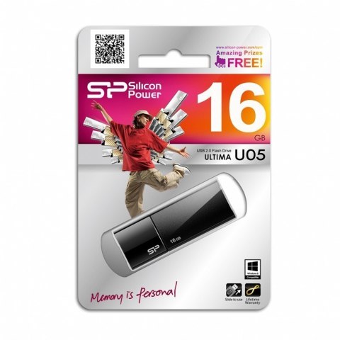 Silicon Power | Ultima U05 | 16 GB | USB 2.0 | Czarny Silicon Power | Ultima U05 | 16 GB | USB 2.0 | Czarny