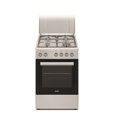 Simfer | Kuchenka | 5405SERGG | Typ płyty gazowa | Typ piekarnika elektryczna | Stal nierdzewna | Szerokość 50 cm | Zapłon elekt Simfer | Kuchenka | 5405SERGG | Typ płyty gazowa | Typ piekarnika elektryczna | Stal nierdzewna | Szerokość 50 cm | Zapłon elekt