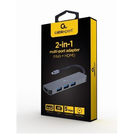 Stacja dokująca | USB-C 3.2 | Czarny | Szary Stacja dokująca | USB-C 3.2 | Czarny | Szary