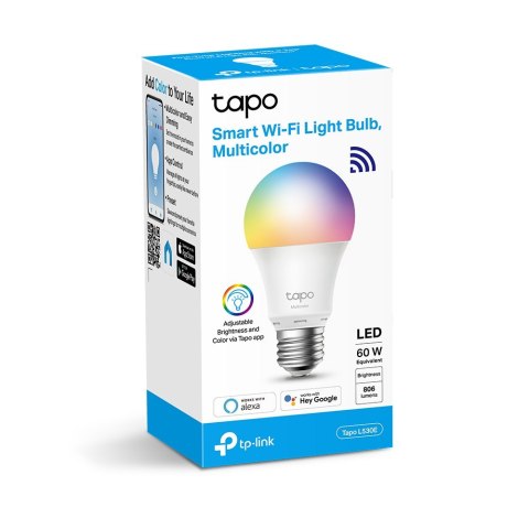 TP-LINK | Tapo L530E | Inteligentna żarówka Wi-Fi | Wielokolorowa TP-LINK | Tapo L530E | Inteligentna żarówka Wi-Fi | Wielokolorowa