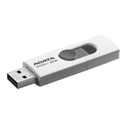 Ultranowoczesny pendrive ADATA UV220 o pojemności 32 GB w eleganckim białym i szarym kolorze. Przechowuj i przesyłaj dane w styl Ultranowoczesny pendrive ADATA UV220 o pojemności 32 GB w eleganckim białym i szarym kolorze. Przechowuj i przesyłaj dane w styl