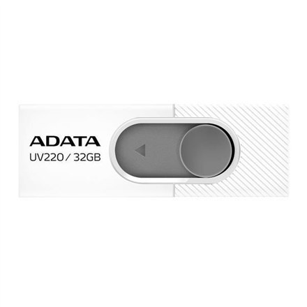 Ultranowoczesny pendrive ADATA UV220 o pojemności 32 GB w eleganckim białym i szarym kolorze. Przechowuj i przesyłaj dane w styl Ultranowoczesny pendrive ADATA UV220 o pojemności 32 GB w eleganckim białym i szarym kolorze. Przechowuj i przesyłaj dane w styl