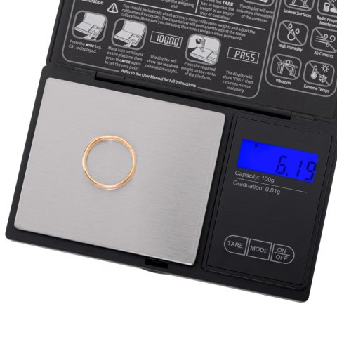 Waga Precyzyjna Adler AD 3176 - Pojemność 0.1 kg - Kolor Czarny Waga Precyzyjna Adler AD 3176 - Pojemność 0.1 kg - Kolor Czarny