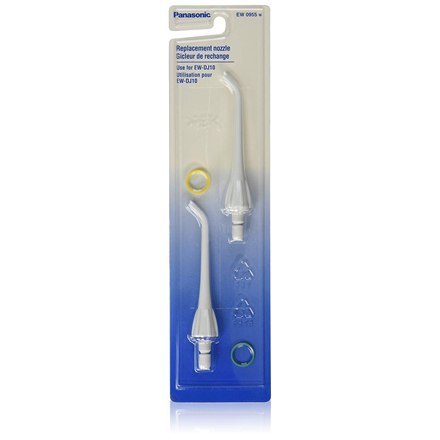 Zestaw wymiennych końcówek do irygatora ust Panasonic EW0955W503 - 2 sztuki, biały Zestaw wymiennych końcówek do irygatora ust Panasonic EW0955W503 - 2 sztuki, biały