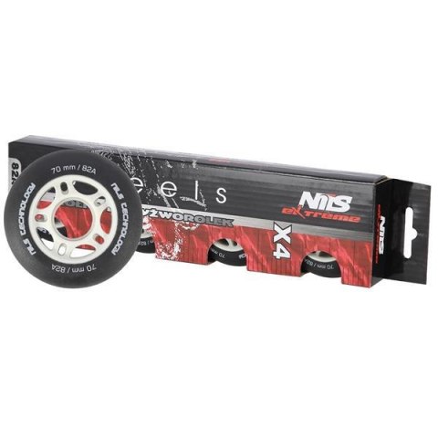 PU 70x24 82A CZARNE MATOWE kółka (4 szt.) NILS EXTREME PU 70x24 82A CZARNE MATOWE kółka (4 szt.) NILS EXTREME