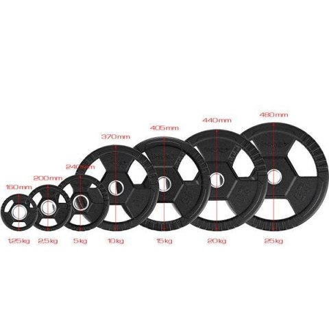 TOH25 CZARNY TALERZ OLIMPIJSKI OGUMOWANY 25 KG HMS TOH25 CZARNY TALERZ OLIMPIJSKI OGUMOWANY 25 KG HMS