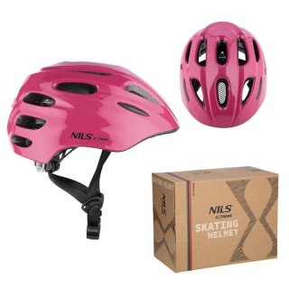 MTW01 LED różowy ROZM. S (44-50 cm) KASK NILS EXTREME
