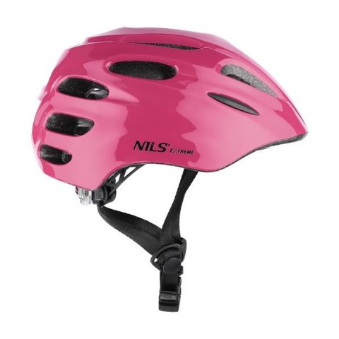 MTW01 LED różowy ROZM. S (44-50 cm) KASK NILS EXTREME